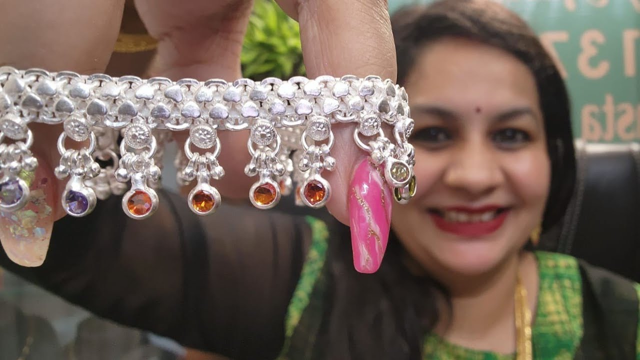 Latest trending silver anklets design with price | chandi ki payal k new design | sabse sasti payal