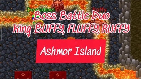 TibiaME Boss Battle Duo vs Trio King Cerberus BUFFY, FLUFFY and RUFFY