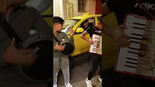 Accordian buskers. The Plaka. Athens, Greece.