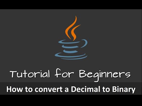 How to convert a Decimal number to Binary using Java language