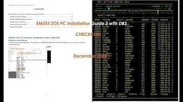 EMZ03 MAINFRAME PC ZOS 113 With DB2 TIPS   Checkcon
