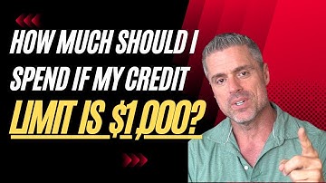 How much should I spend if my credit limit is $1,000?