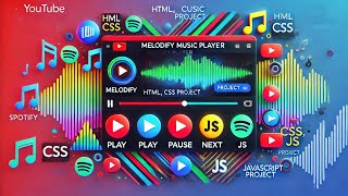 🎶 Melodify - A Stunning Spotify-Inspired Music Player | HTML, CSS, JS Project