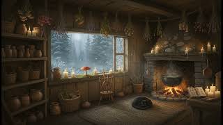 First Snow at the Thatched Hearth ❄️🕯️