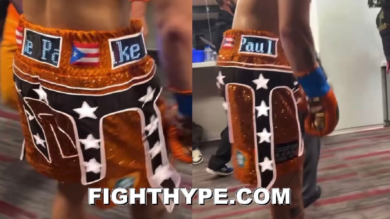JAKE PAUL SICK LED TRUNKS; SHOWS OFF “FUTURE OF BOXING” HE DREAMT UP