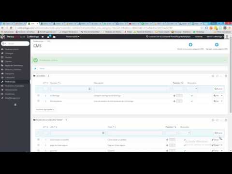 CMS won't save - error in prestashop