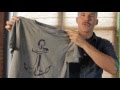 How to stencil a t-shirt with Pebeo Setacolor Paint by Ed Roth from Stencil1