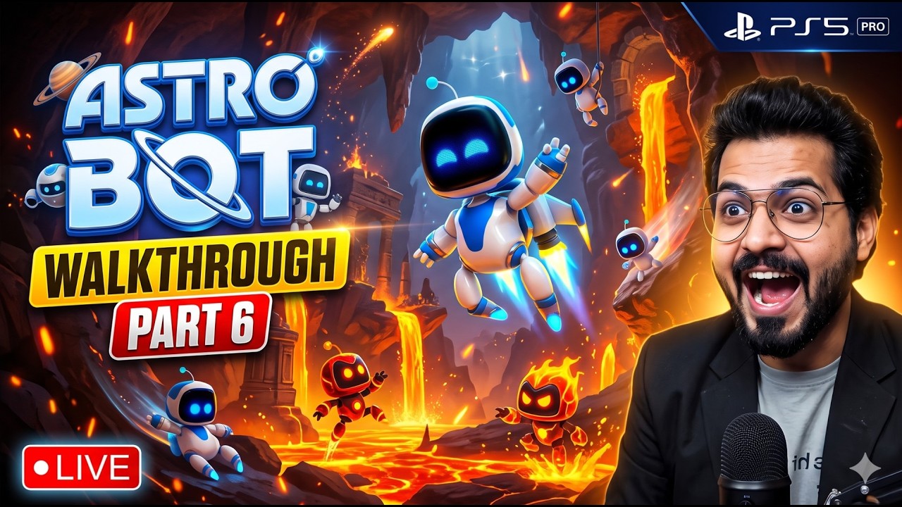 Astro Bot Live Walkthrough Part 7 - Live | PS5 Pro - YouTube