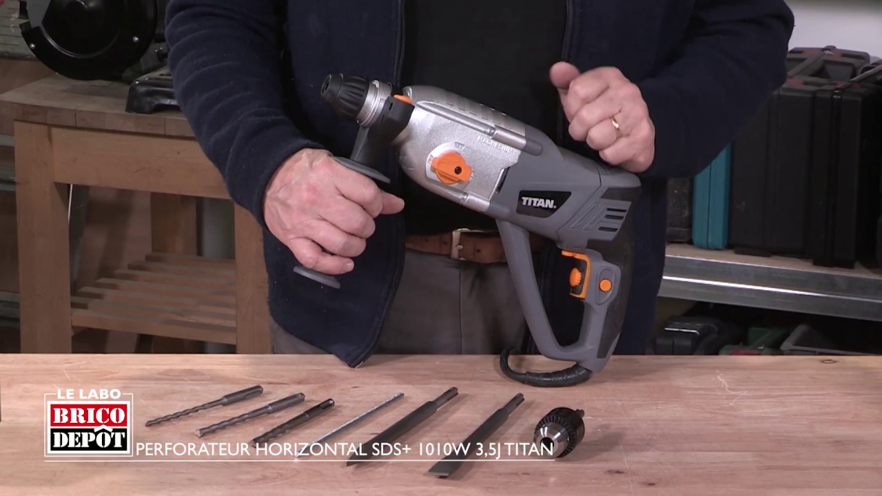 Labo Brico Test Marteau Perforateur Sds 1010w 3 5 J Titan Youtube