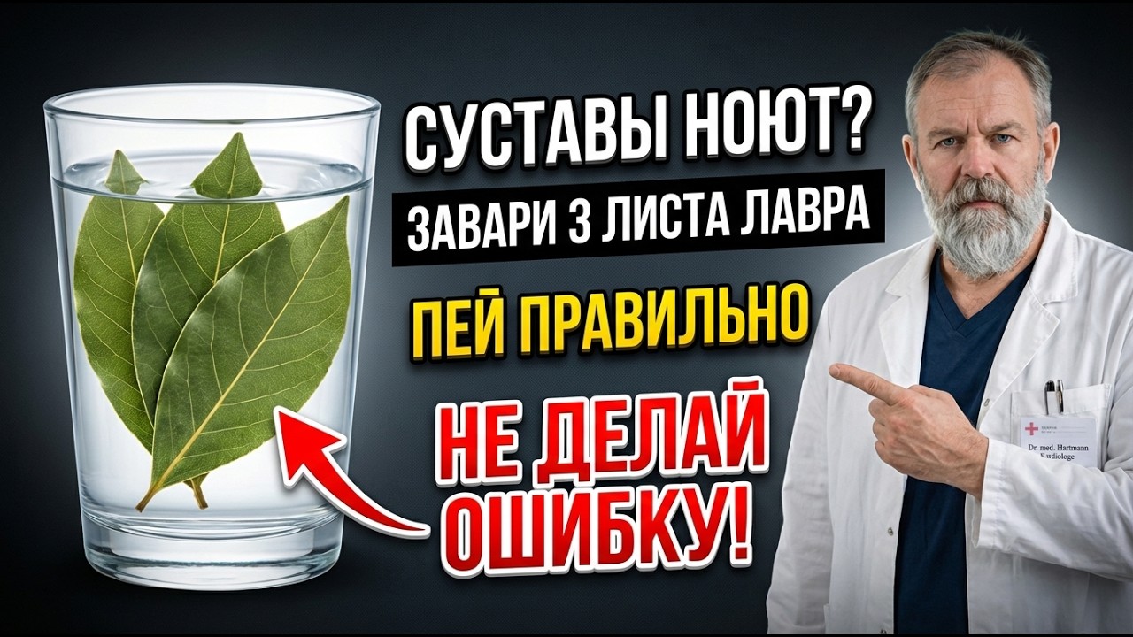 Бросьте 3 листочка в воду! Соли выйдут из суставов: Дешевый метод (Осторожно)