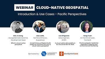 Webinar: Cloud-Native Geospatial -  Pacific Perspectives
