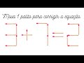 😉3+7=2😉 Veja como fazer o desafio de mover 1 palito para corrigir a equação | Raciocínio Lógico
