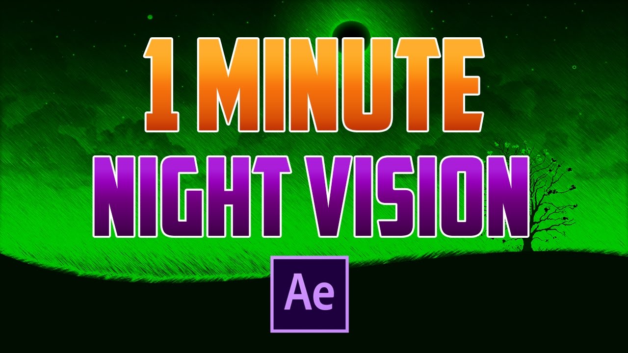 Efecto Visión Nocturna (Night Vision Effect)  Tutorial Adobe Premiere Pro  CC 2018 