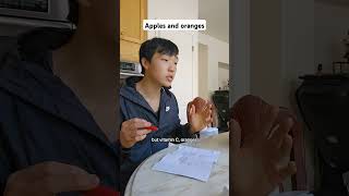 Comparing apples to oranges #funny #youtubeshorts #shorts