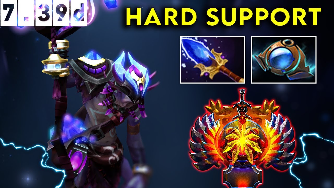 Witch Doctor Immortal Hard Support - Dota 2 Patch 7.39d Pro Pub Gameplay