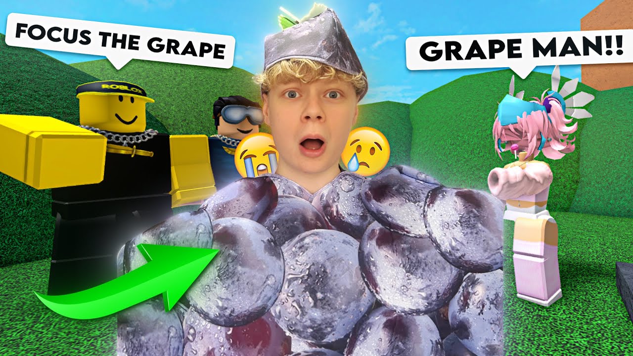 BECOMING A GRAPE IN REAL LIFE.. 😱 (Murder Mystery 2) - YouTube