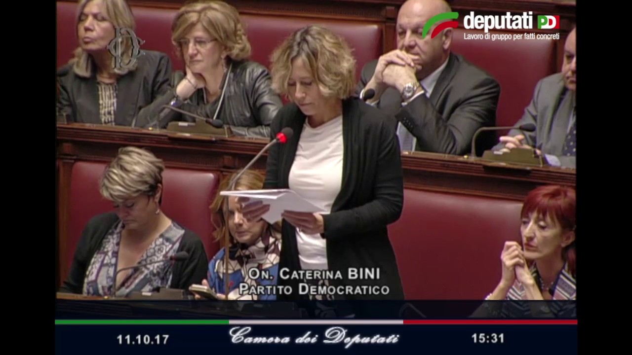 Dichiarazione di voto sulla questione di fiducia di Caterina Bini su art.1 del "Rosatellum bis" - YouTube