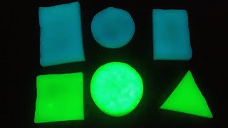 Making glow in the dark ripple blocks to test the aqua strontium colour.