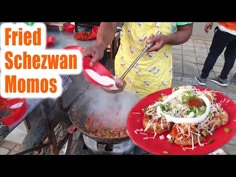 Nepali Family making Awesome Chinese in Surat City | Crispy Fried Garlic Momos | Indian Street Food | Tasty Street Food