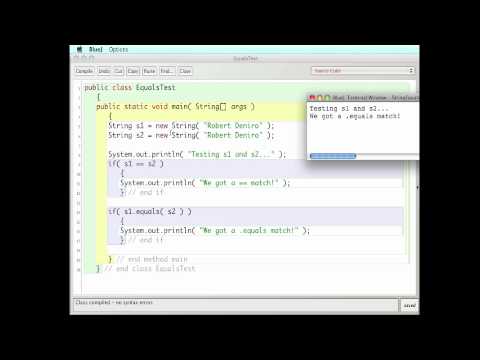 Java == equals