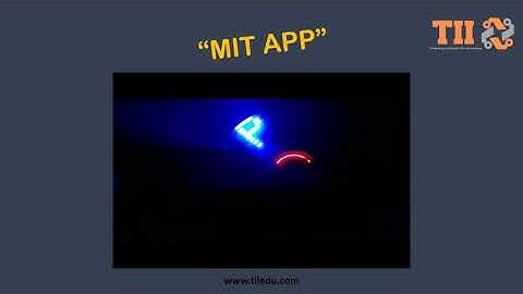 TII COURSES displayed with POV technique using ARDUINO