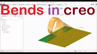 Creo parametric sheet metal tutorial | Role Bend || Creo  Parametric Sheet Metal