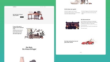 How to create a page transition effect in javascript tutorial and animate on scroll