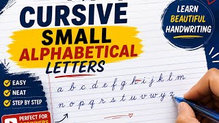 Cursive Small Alphabet Letters A to Z | Easy Cursive Writing for Beginners ✍️