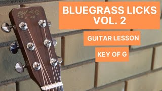 Bluegrass Licks Vol. 2: Guitar Lesson