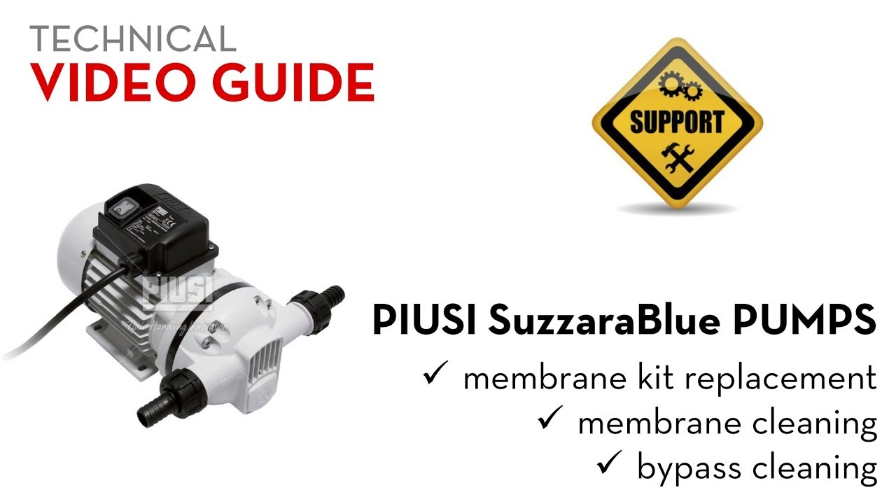 Piusi SuzzaraBlue Pumps - Cleaning & Maintenance