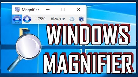 Windows 10 Tips : How to use Windows Magnifier Lens Mode - Docked Mode and Color Inversion