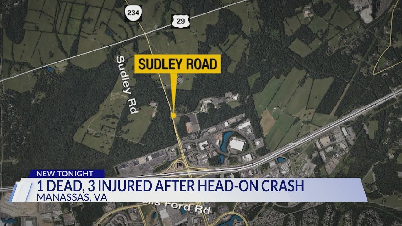 1 dead, 3 injured after head-on crash in Manassas, police say - YouTube