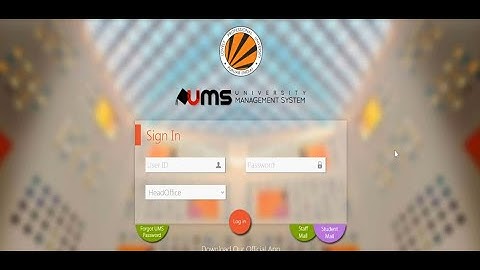 7  How to Reset UMS Password