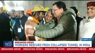 INDIA TUNNEL RESCUE | All 41 workers finally free