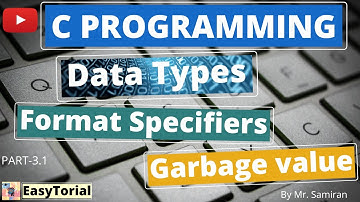 Data Types in C - Part 3.1 | C Programming Bengali Tutorial| By Mr. Samiran