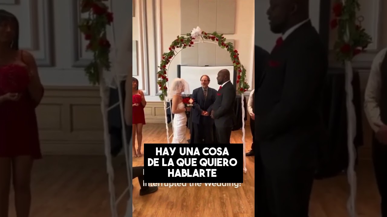 Hombre Se Enfrenta Su Esposa Infiel En Su Boda 😳