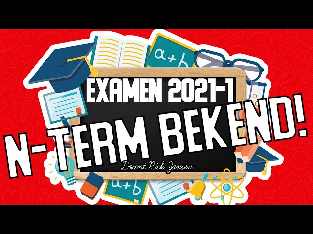 De N-Termen Voor Het Examen 2021-1 Zijn Bekend! Check Ze Hier! - Youtube