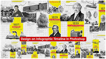 Photoshop Tutorial: Infographic Timeline for Projects & Presentations.