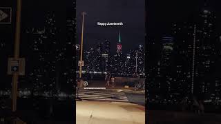 Happy Juneteenth 2026. The Empire State Building is in green and red to commemorate Juneteenth!