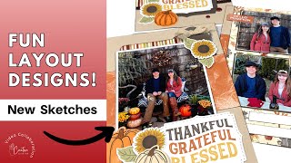 Scrapbook Faster With Sketches! Fall Layout