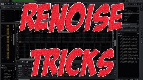 RENOISE ADVANCE EDITOR  ( BASS SWAPPING TRICK )