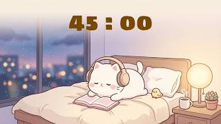 45 Minute Focus Timer 🐱 Cute Study Timer for Classroom, Homework &amp; Productive Study Sessions