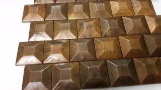 Copper 3D Mosaic Wall Tiles