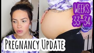 Pregnancy Update | Weeks 33-34 + Belly Shot