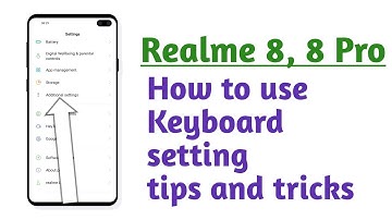 Realme 8 , 8 Pro , Keyboard setting How to use