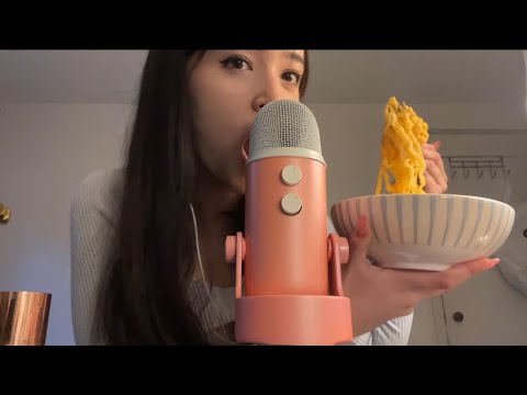 ASMR spicy noodles MUKKBANGGG