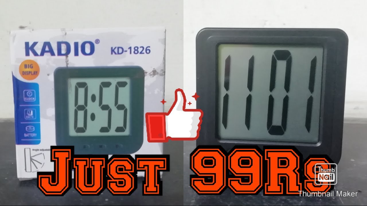 Just 99Rs Digital Clock / வெறும் 99 ஆர் டிஜிட்டல் கடிகாரம் - YouTube