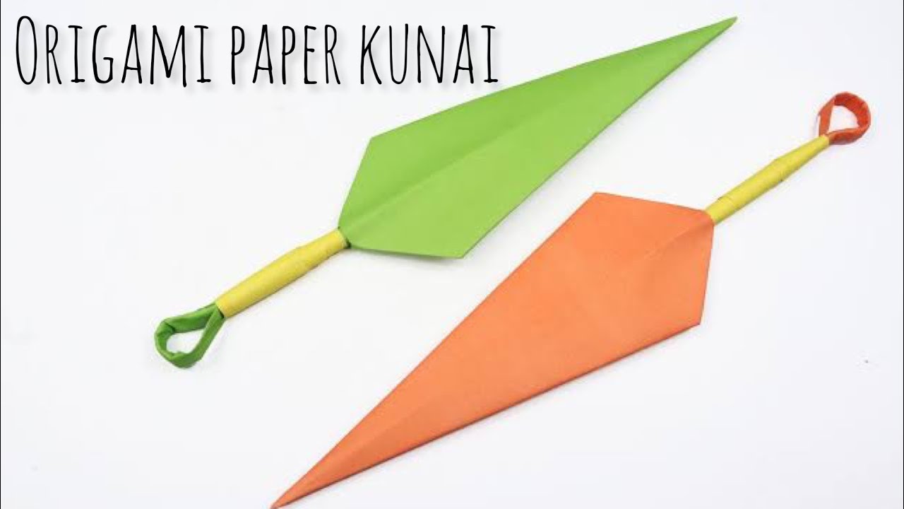 DIY How to make Origami paper Kunai (shuriken) 🔥🗡 How to make naruto