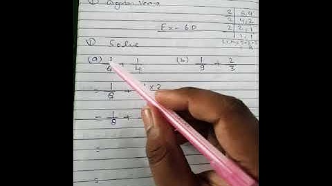 Grade 5th Exercise 6D Question 1