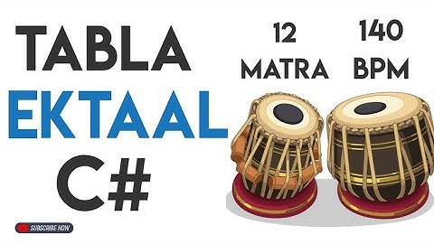 Ektaal Tabla Loop | C# Scale | 140 Bpm | #muzzico